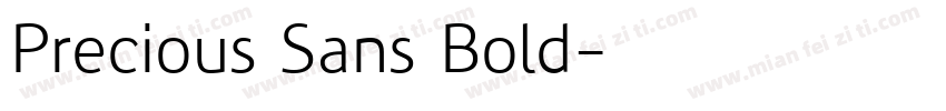Precious Sans Bold字体转换